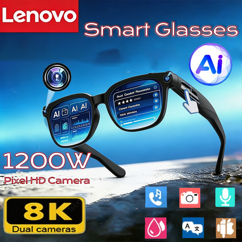 Smart Glasses Ar - Lenovo AI Smart Sunglasses 8KHD Touch
