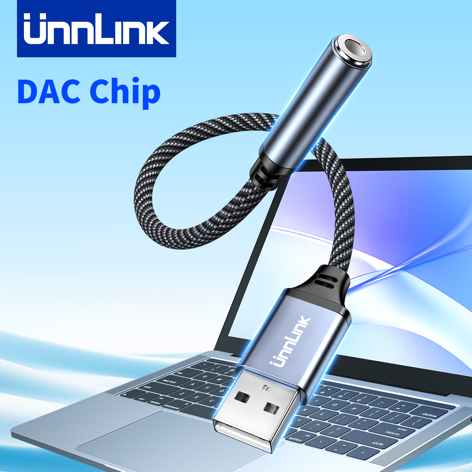 Usb Sound Card External - Unnlink USB to 3.5mm Jack Audio