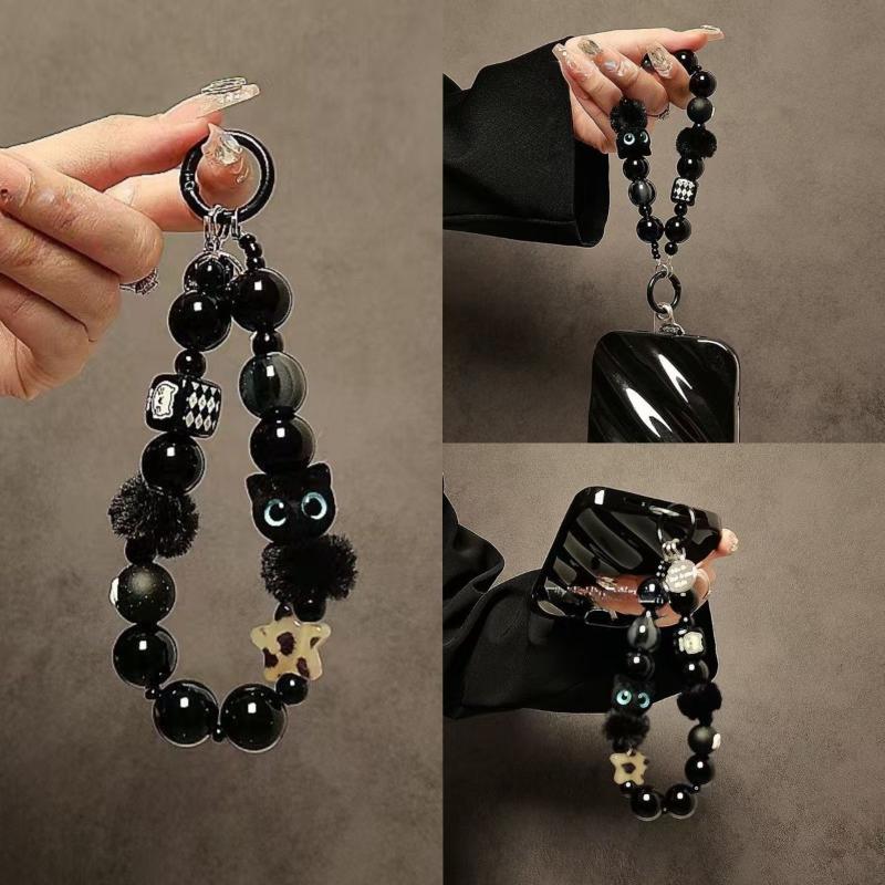 Mobile Electronics Gadgets - Luxury Black Fluffy Cat Mobile Phone