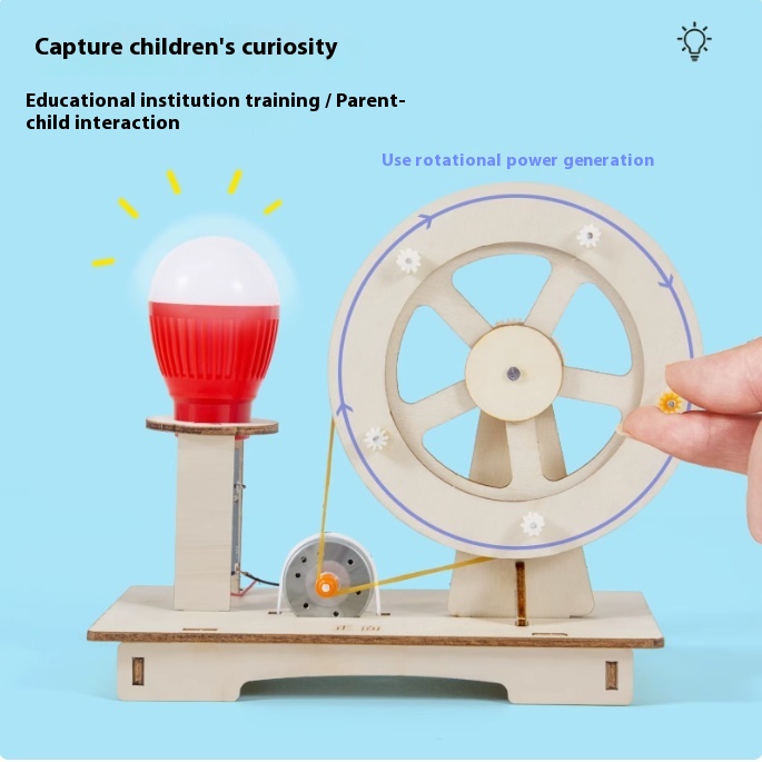 Electronics Gadgets For Kids - DIY Wooden Hand Generator Kids Science