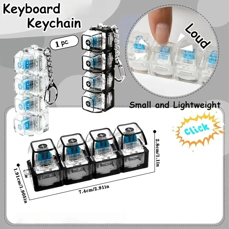 LED Keyboard Keychain /;Fidget - Electronics Gadgets For Kids recension och pris