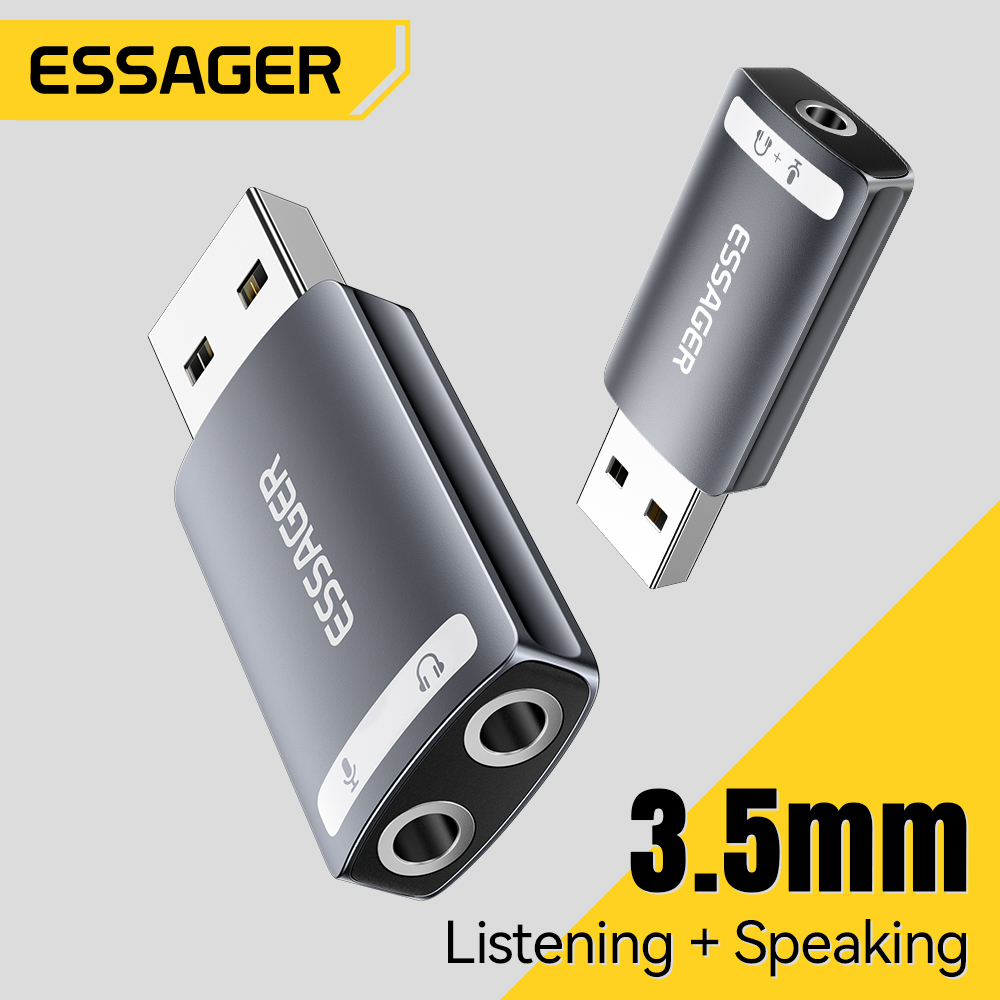 Essager USB Sound Card Externa - Usb Sound Card External recension och pris
