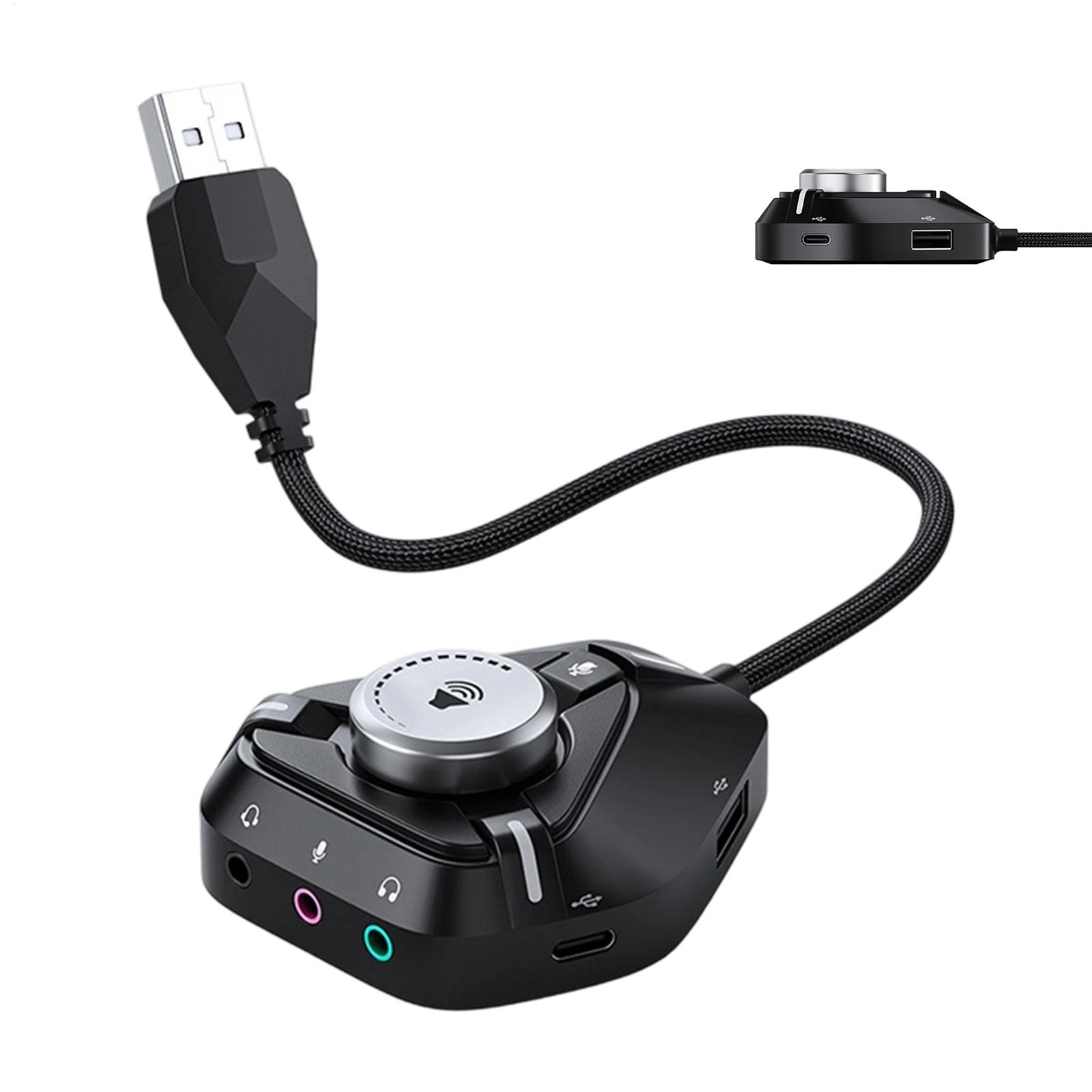 6-in-1 External USB Sound Card - Usb Sound Card External recension och pris