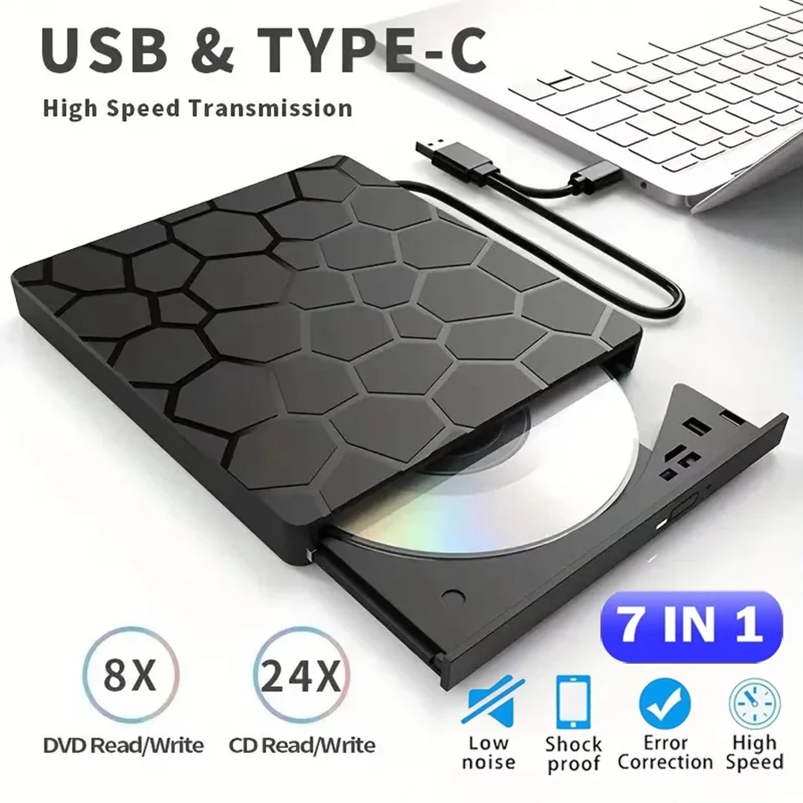 Portable DVD Player 7 in 1 Ext - Usb Sound Card External recension och pris