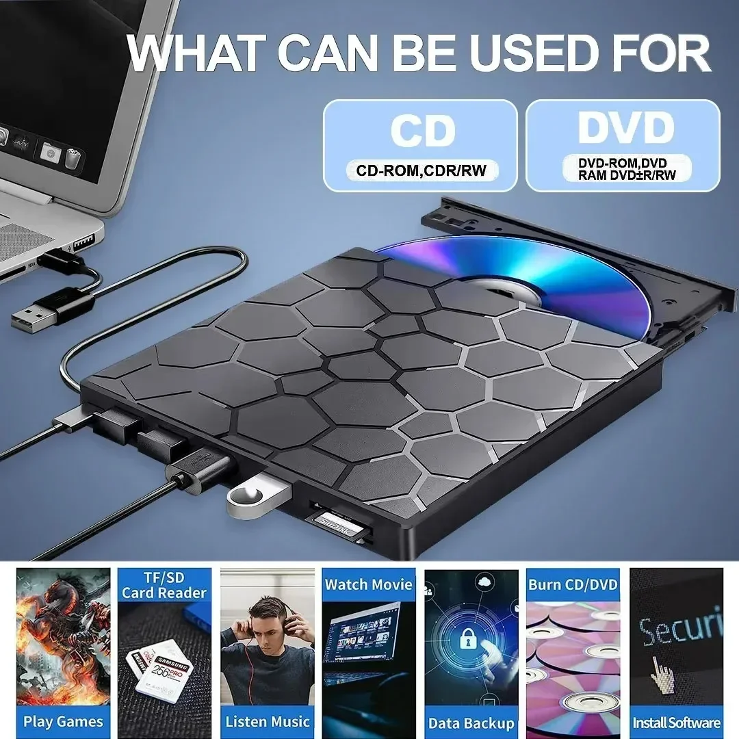 Portable DVD Player 7 in 1 Ext - Usb Sound Card External recension och pris