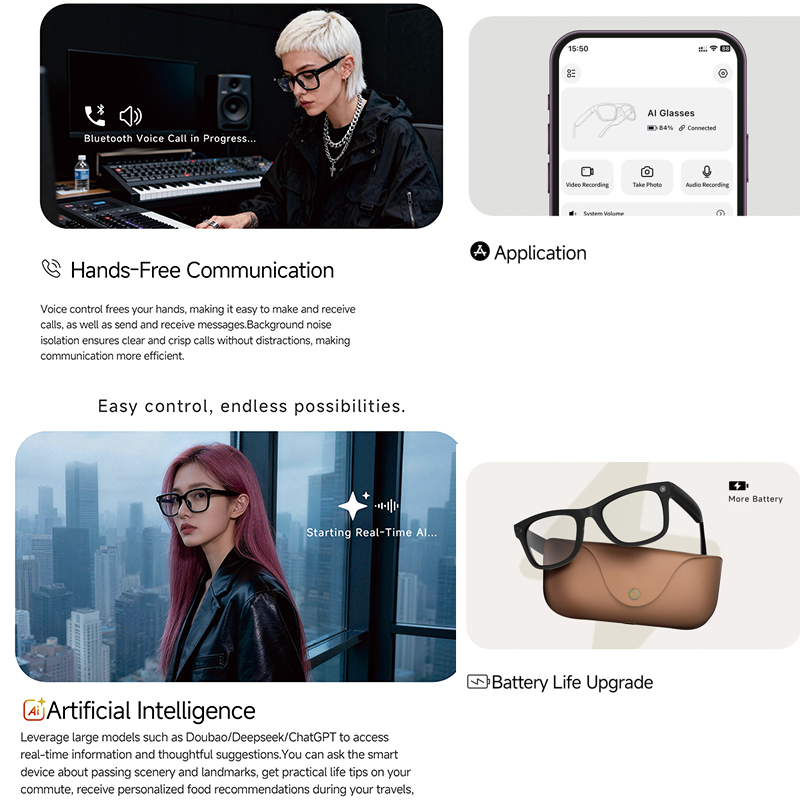 2026 Genuine Leather 2000Mah C - Smart Glasses Ar recension och pris