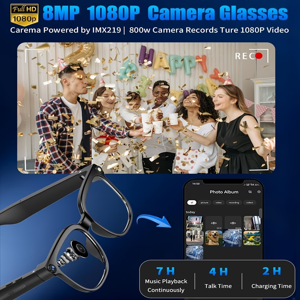 AI Smart Video Glasses, equipp - Smart Glasses Ar recension och pris