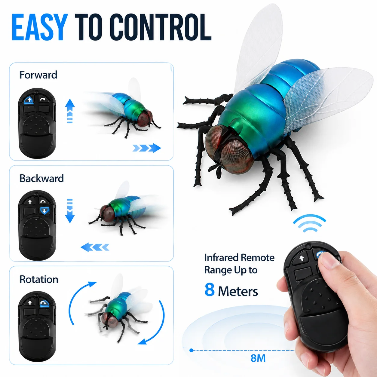 Infrared RC Fly Toy Realistic  - Electronics Gadgets For Kids recension och pris