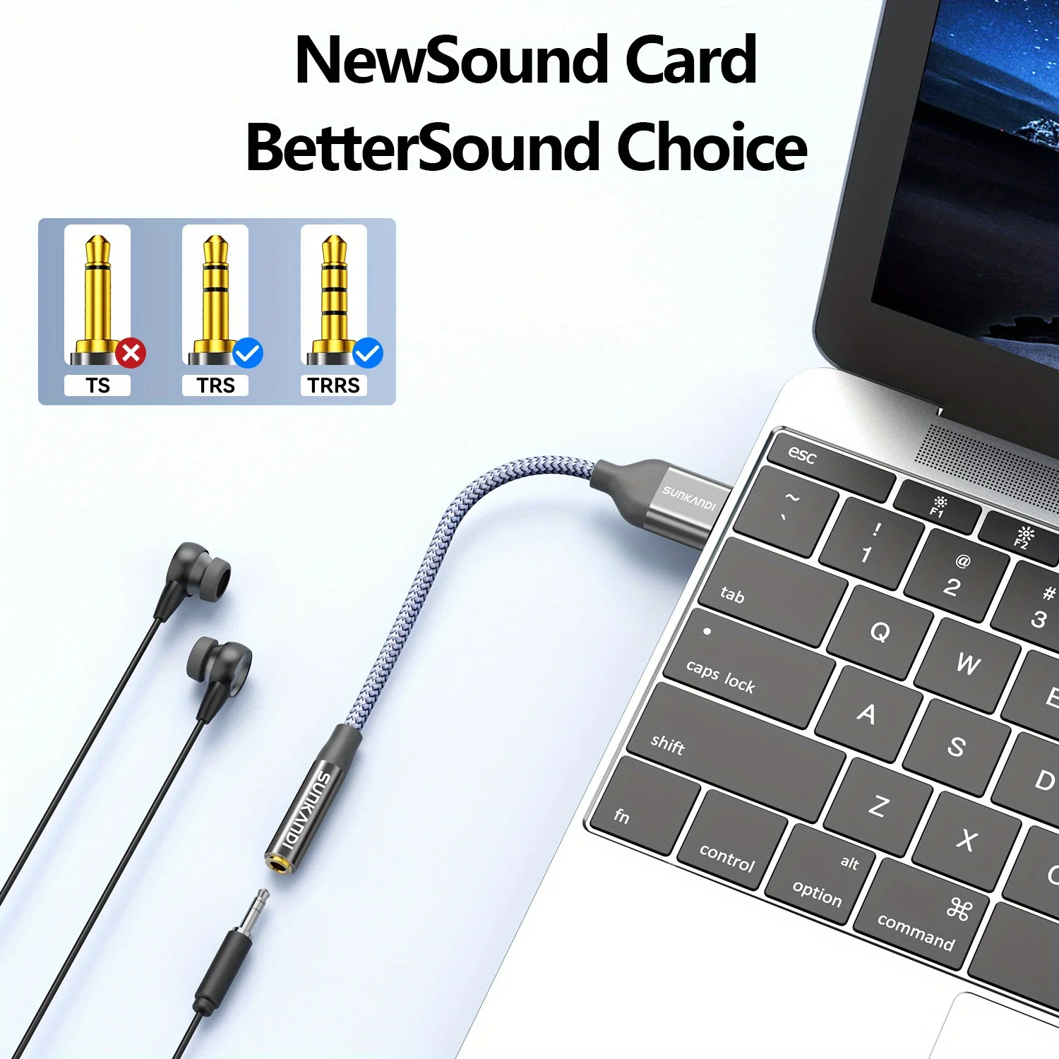 SUNKANDI USB to 3.5mm Audio Ja - Usb Sound Card External recension och pris