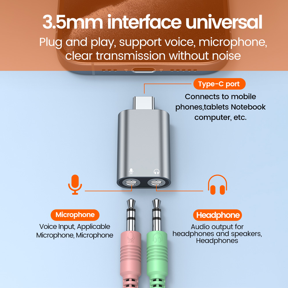 Elough Type C To 3.5mm Externa - Usb Sound Card External recension och pris