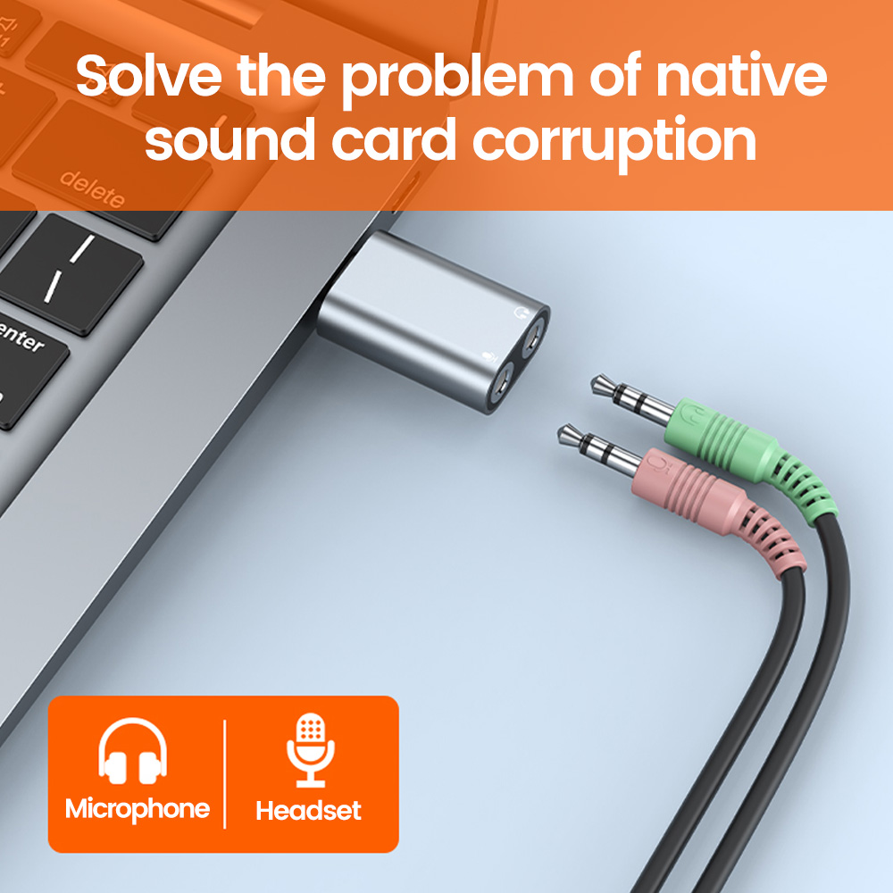Elough Type C To 3.5mm Externa - Usb Sound Card External recension och pris