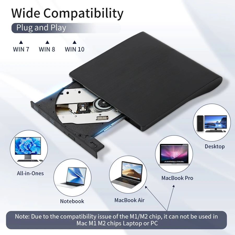USB 3.0 Type-C DVD Burner 2-in - Usb Sound Card External recension och pris