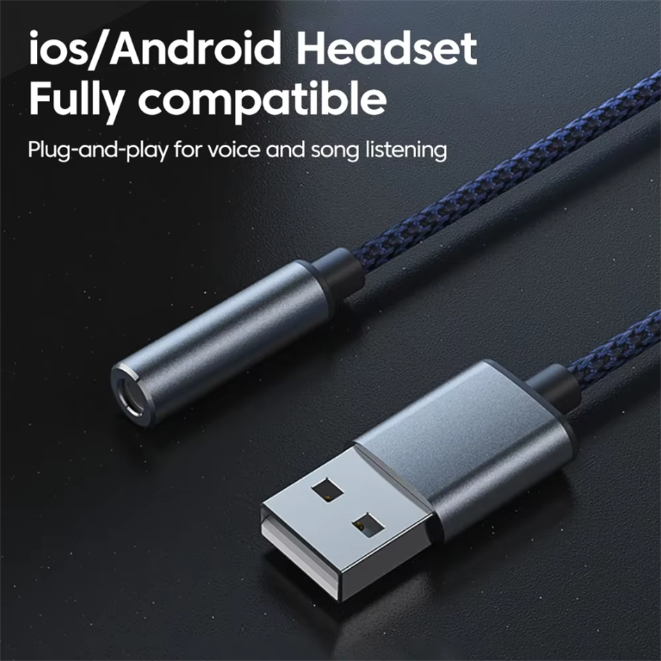 USB to 3.5mm Audio Jack Adapte - Usb Sound Card External recension och pris